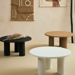 Fabrique de Styles Table Basses*Table basse ronde 3 pieds en fer d70xh35cm - Organic