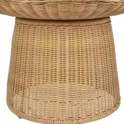 Enfant Fabrique de Styles Tables Basses, Guéridons|Jardin*Table basse ronde effet cannage d70cm - Malaya