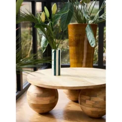 Fabrique de Styles Table Basses*Table basse ronde en manguier d79cm - Organic