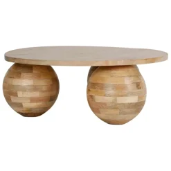 Fabrique de Styles Table Basses*Table basse ronde en manguier d79cm - Organic