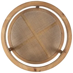 Fabrique de Styles Table Basses*Table basse ronde en sapin et verre trempé d75cm - Firmin