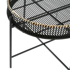 Fabrique de Styles Table Basses*Table basse ronde (x2) en bambou et fer