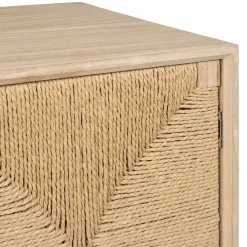 Fabrique de Styles Tables De Chevet*Table de chevet 1 porte en naturel et noir - Kenda