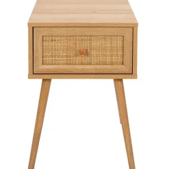 Fabrique de Styles Tables De Chevet*Table de chevet en bois et cannage 1 tiroir - Baia