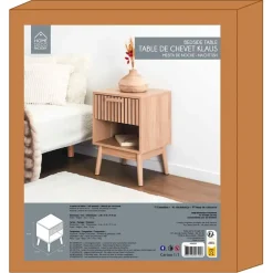 Fabrique de Styles Tables De Chevet*Table de chevet en pin naturel 1 tiroir - Kara