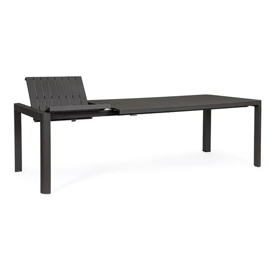 Enfant Fabrique de Styles Tables De Jardin|Jardin*Table de jardin avec allonge en aluminium 180(+60)x100cm - Kiplin