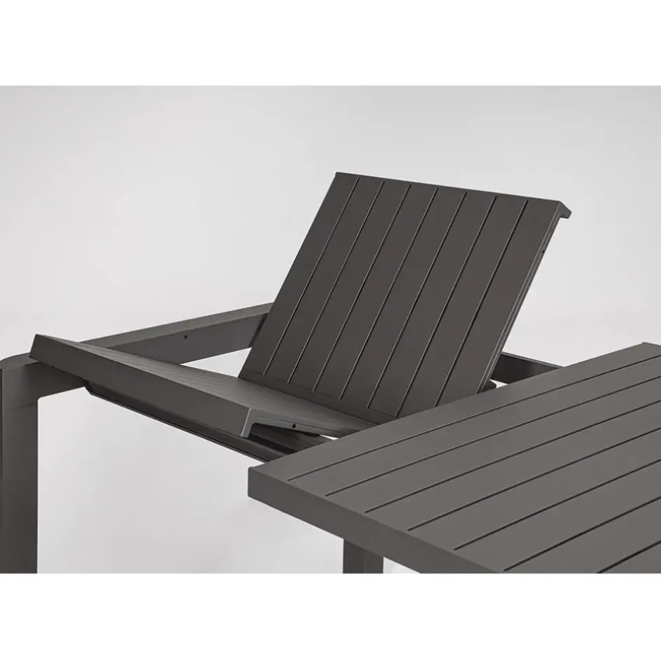 Enfant Fabrique de Styles Tables De Jardin|Jardin*Table de jardin avec allonge en aluminium 180(+60)x100cm - Kiplin