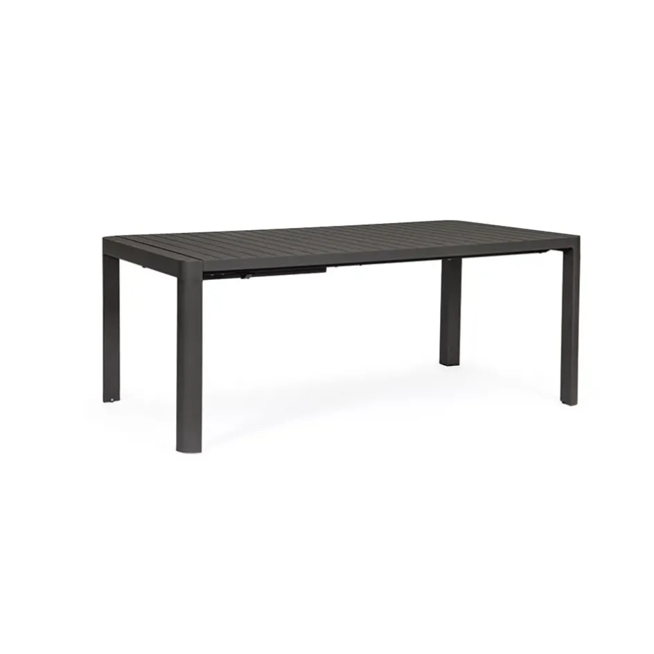 Enfant Fabrique de Styles Tables De Jardin|Jardin*Table de jardin avec allonge en aluminium 180(+60)x100cm - Kiplin