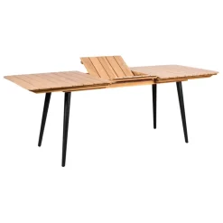 Enfant Fabrique de Styles Tables De Jardin|Jardin*Table de jardin avec rallonge en acacia écru 210-160x80cm - Santo