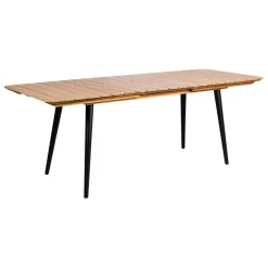 Enfant Fabrique de Styles Tables De Jardin|Jardin*Table de jardin avec rallonge en acacia écru 210-160x80cm - Santo