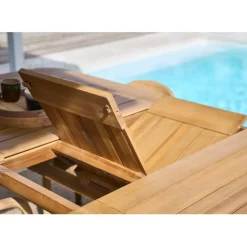 Enfant Fabrique de Styles Tables De Jardin|Jardin*Table de jardin extensible en acacia 180(+40cm)x100cm - Cavalo