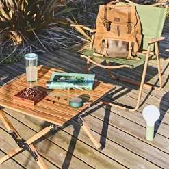 Enfant Fabrique de Styles Tables Basses, Guéridons|Jardin*Table de jardin pliante effet bois 58x60cm - Mariposa