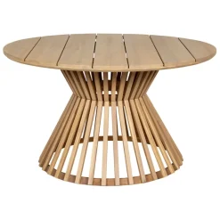 Enfant Fabrique de Styles Tables De Jardin|Jardin*Table de jardin ronde en acacia écru d130cm - Minga