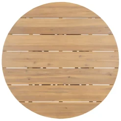 Enfant Fabrique de Styles Tables De Jardin|Jardin*Table de jardin ronde en acacia écru d130cm - Minga