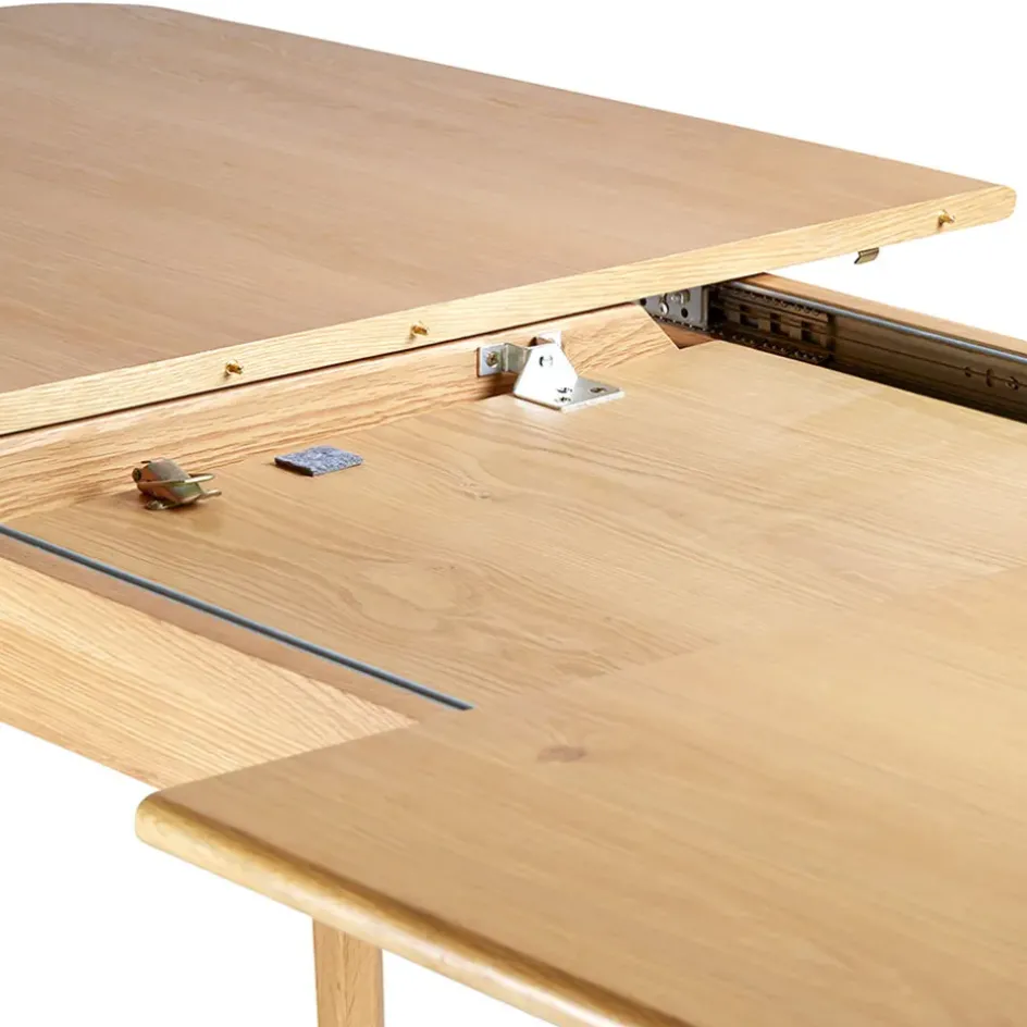 Fabrique de Styles Table De Salle À Manger*Table de repas avec allonge intégrée en chene naturel 180(+50)x100xh76cm - Sublime