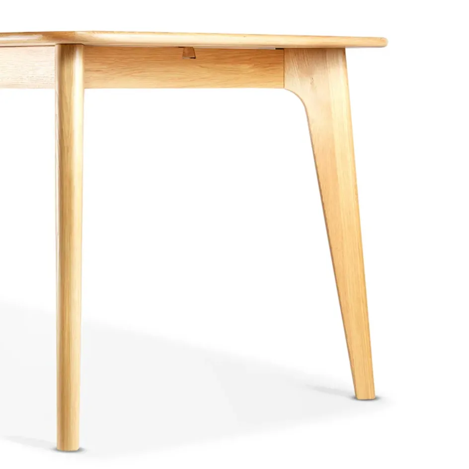 Fabrique de Styles Table De Salle À Manger*Table de repas avec allonge intégrée en chene naturel 180(+50)x100xh76cm - Sublime