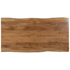 Fabrique de Styles Table De Salle À Manger*Table de repas en acacia et pieds en fer noir 180x90cm - Brooklyn