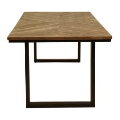 Fabrique de Styles Table De Salle À Manger*Table de salle à manger rectangulaire en Teck Noir - Wally