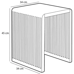 Fabrique de Styles Bouts De Canapé Et Tables D'appoint*Table d'appoint gigogne (lot de 3) en bois naturel - Yonker