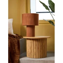 Fabrique de Styles Bouts De Canapé Et Tables D'appoint*Table d'appoint ronde en bois - Saori