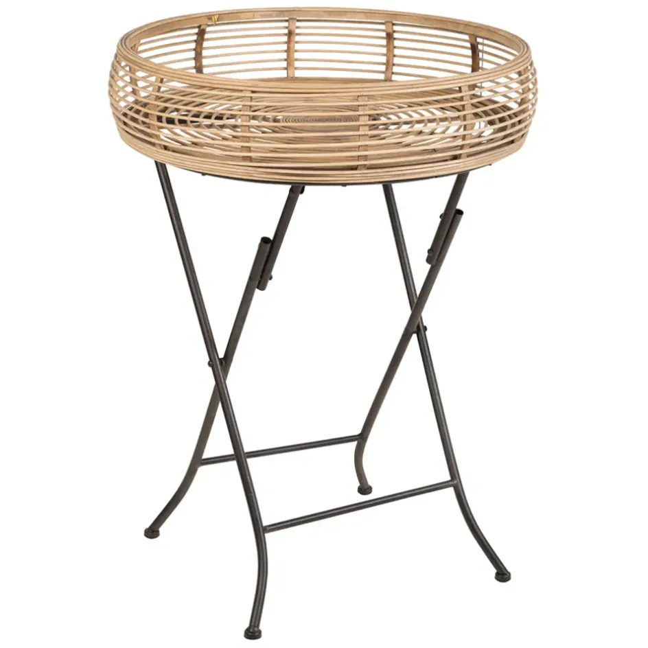 Fabrique de Styles Bouts De Canapé Et Tables D'appoint*Table d'appoint ronde en bambou d52cm