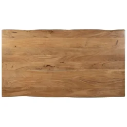 Fabrique de Styles Table De Salle À Manger*Table en acacia et pieds en fer noir 160x90cm - Brooklyn