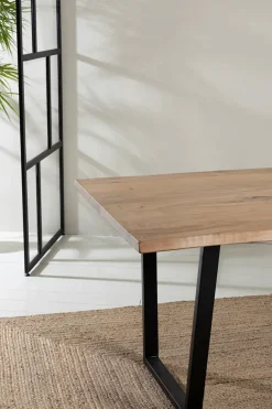 Fabrique de Styles Table De Salle À Manger*Table en acacia et pieds en fer noir 160x90cm - Brooklyn