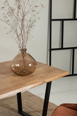 Fabrique de Styles Table De Salle À Manger*Table en acacia et pieds en fer noir 160x90cm - Brooklyn