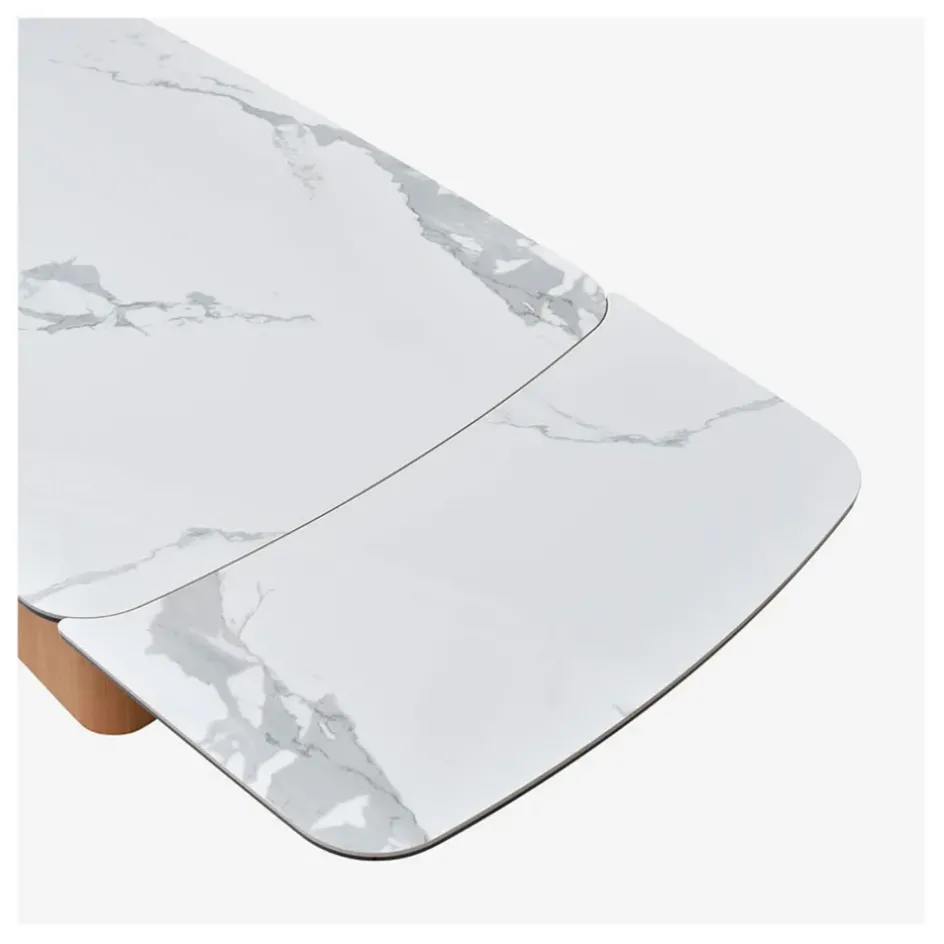 Fabrique de Styles Table De Salle À Manger*Table extensible en verre et céramique l180-260cm - Linka