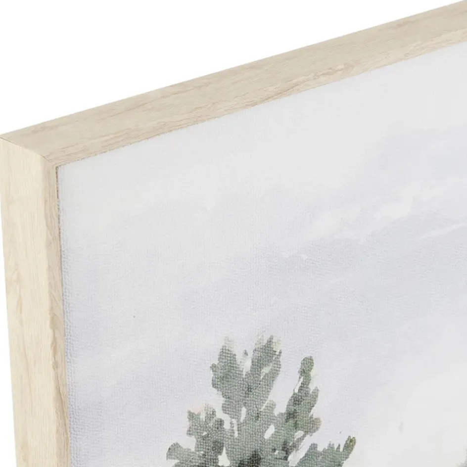 Fabrique de Styles Tableaux Et Toiles*Tableau campagne en toile vert et rose 80x80cm