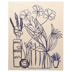 Fabrique de Styles Tableaux Et Toiles*Tableau en lin 40x50cm - medi summer