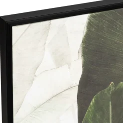 Fabrique de Styles Tableaux Et Toiles*Tableau en toile encadré feuilles 52x72cm - Gallery