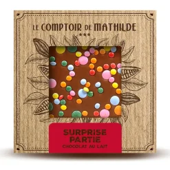 Fabrique de Styles Chocolats Et Confiseries*Tablette chocolat au lait surprise partie 80g