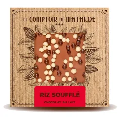 Fabrique de Styles Chocolats Et Confiseries*Tablette chocolat au lait riz soufflé - 80g