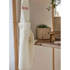 Fabrique de Styles Torchons, Tabliers Et Maniques*Tablier en coton écru et rouge - Famille