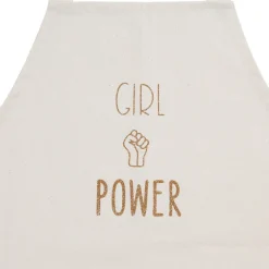 Fabrique de Styles Torchons, Tabliers Et Maniques*Tablier girl power écru