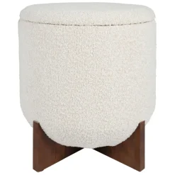 Fabrique de Styles Poufs Et Tabourets*Tabouret coffre en tissu et pin - Alpinia