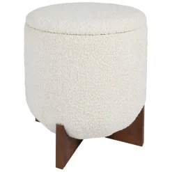 Fabrique de Styles Poufs Et Tabourets*Tabouret coffre en tissu et pin - Alpinia