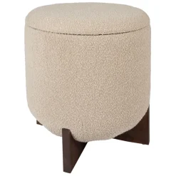 Fabrique de Styles Poufs Et Tabourets*Tabouret coffre en tissu et pin - Alpinia