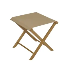 Enfant Fabrique de Styles Bancs, Tabourets|Jardin*Tabouret d'extérieur pliant en bois et coton h42cm - Colors