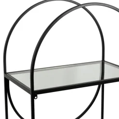 Fabrique de Styles Bibliothèques Et Étagères*Étagère 3 niveaux en verre et fer h120cm - Lernet