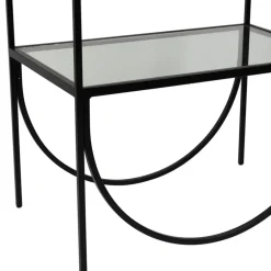 Fabrique de Styles Bibliothèques Et Étagères*Étagère 3 niveaux en verre et fer h120cm - Lernet