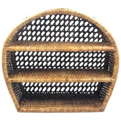 Fabrique de Styles Étagères Murales*Étagère murale 3 niveaux en rotin h41cm - Ednna