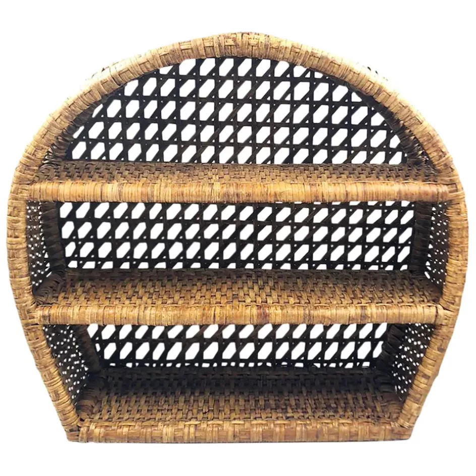 Fabrique de Styles Étagères Murales*Étagère murale 3 niveaux en rotin h41cm - Ednna