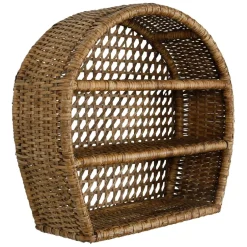 Fabrique de Styles Étagères Murales*Étagère murale 3 niveaux en rotin h41cm - Ednna