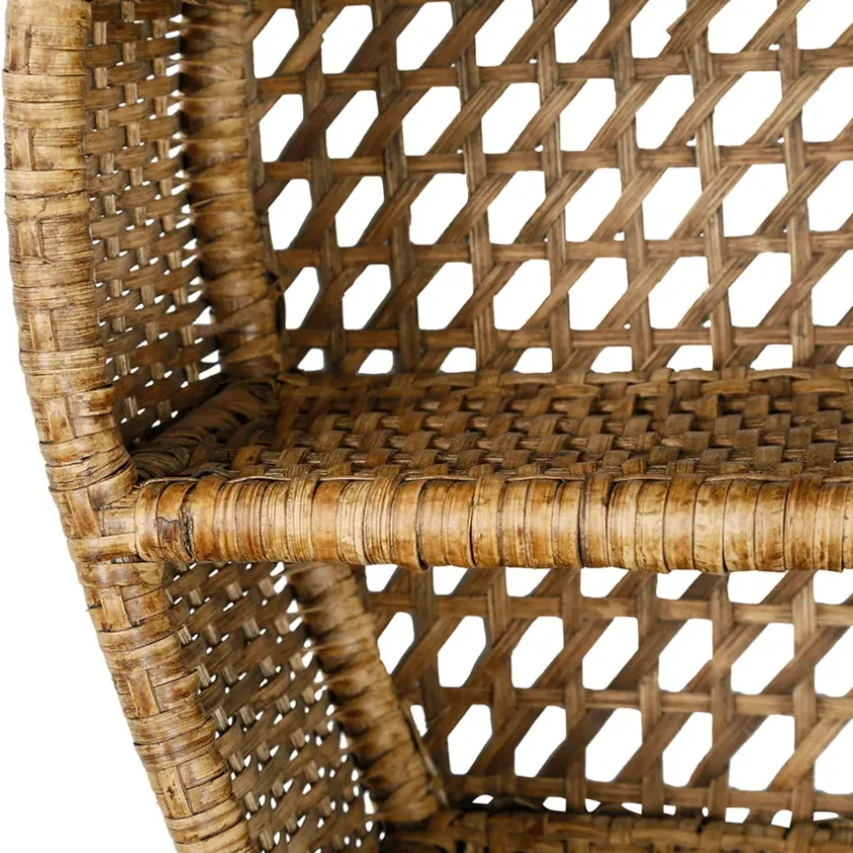 Fabrique de Styles Étagères Murales*Étagère murale 3 niveaux en rotin h41cm - Ednna