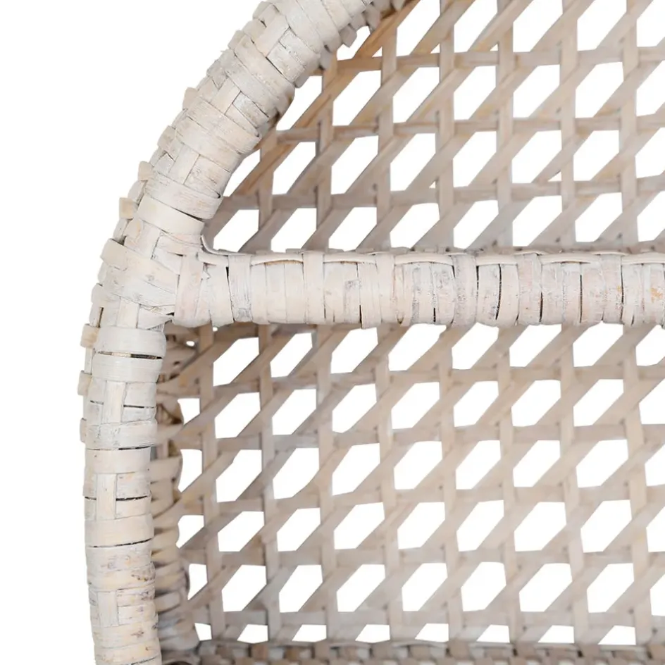 Fabrique de Styles Étagères Murales*Étagère murale 3 niveaux en rotin h41cm - Ednna