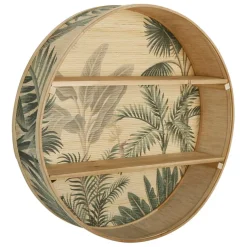 Fabrique de Styles Étagères Murales*Étagère murale 2 niveaux (x2) en bambou et naturel - Papaye