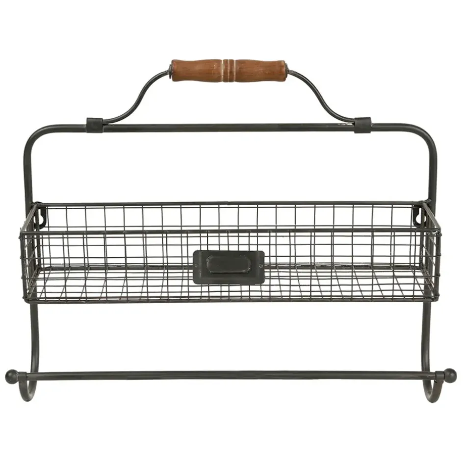 Fabrique de Styles Étagères Murales*Étagère murale avec dévidoir en fer