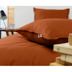 Fabrique de Styles Taies Et Traversins*Taie d'oreiller en flanelle tomette 63x63cm - Candice